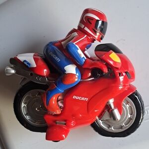 Ducati Red and Blue Kids Toy Motorcycle